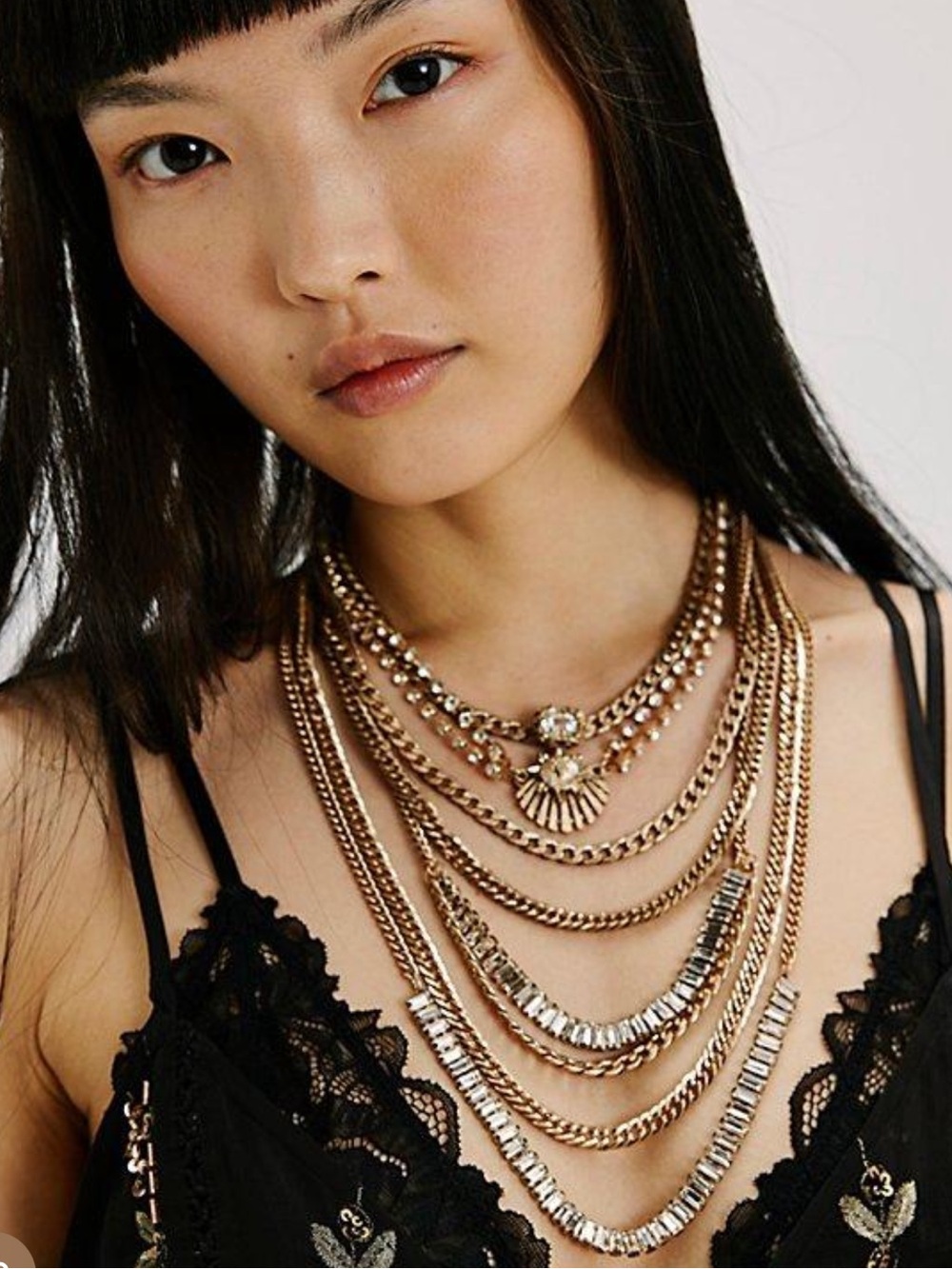 Free People The Pistols Stacked Chain Choker